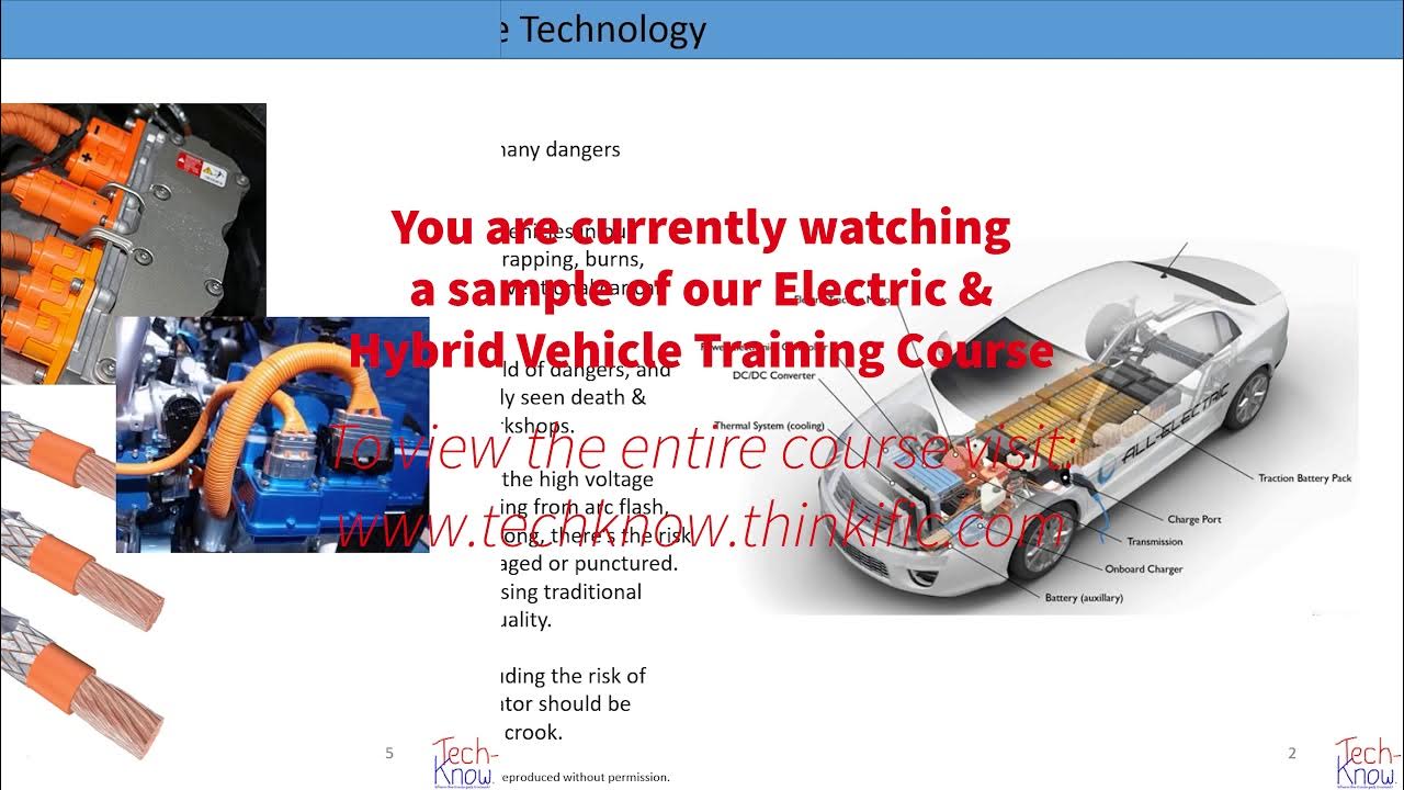 Electric & Hybrid Vehicle Training Course from Tech Know Training