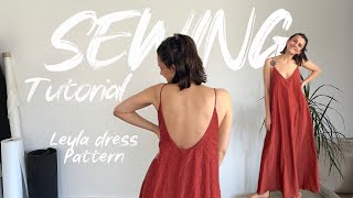 How to Sew the Leyla Dress | Easy Maxi Dress Sewing Pattern (Beginner Friendly + Short Version)