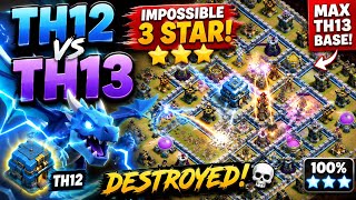 TH12 DESTROYS TH13 MAX BASE 💀 Best Attack Strategy 2026