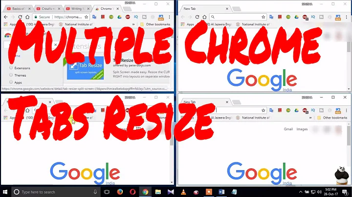 How to Use Multiple Chrome Tabs at the Same Time | Tab Resize - split screen layouts |