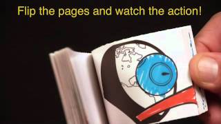 Fliptomania Rocket-Robot Flipbook Kit