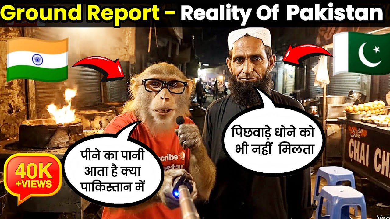 🇮🇳 Monkey Vlogger in Pakistan🇵🇰: Bhikharistan Ki Haqiqat | Pakistani Reactions | Superstar Chiku