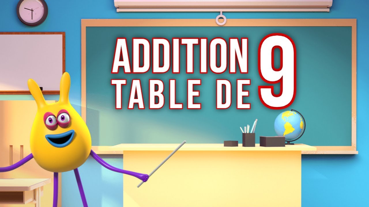 Table d'addition de 9 + Exercices - YouTube