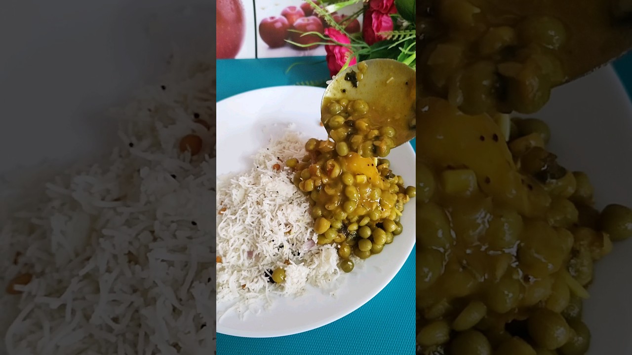 Today's Breakfast 💞 Rice Vermicelli Upma & Green peas egg Curry 