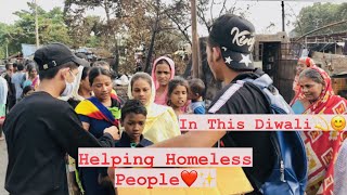 Helping Homeless people and fire burn people in this diwali in our Area| farru vlogs | 2020 | ?❤️