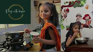 Krisha Video, Maggie Eating Video, Kids Video, Learning Video, Funtime, Kids Time, Satisfying Video.