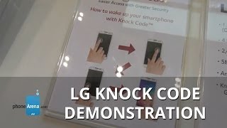 LG Knock Code demonstration - better than fingerprint scanner