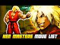 KEN MASTERS MOVE LIST - SVC Chaos: SNK vs. Capcom
