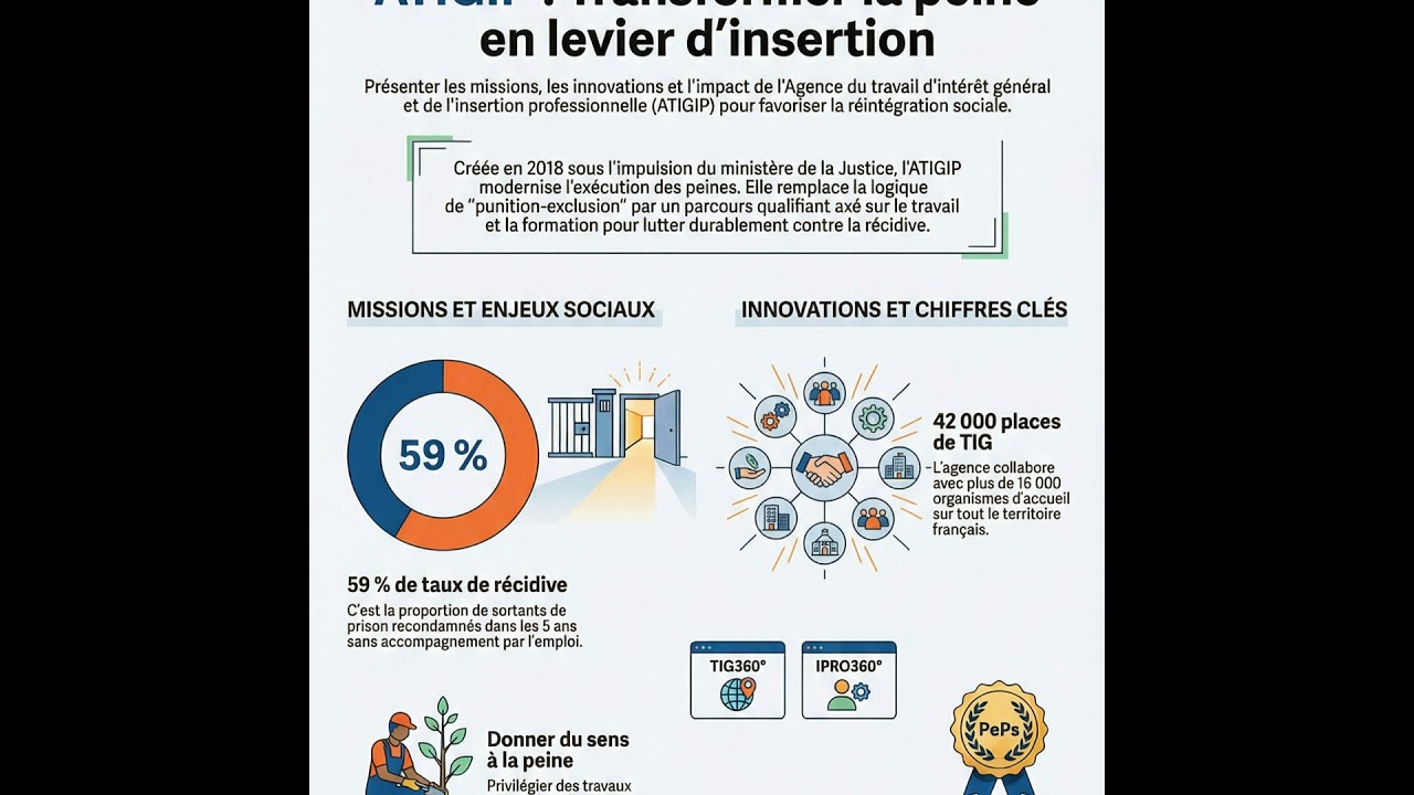 L'ATIGIP : Transformer la peine en levier d'Insertion Professionnelle