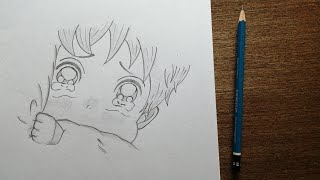 رسم أنمي ولد كيوت بطريقة سهلة وبسيطة للمبتدئين | تعليم الرسم