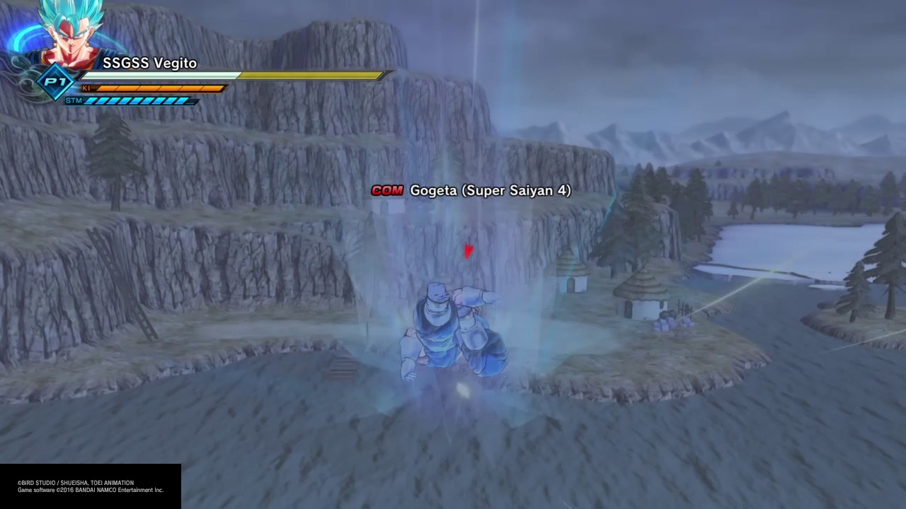 Dragon Ball Xenoverse 2 What if Battles SSGSS Vegito vs Super Saiyan 4 Gogeta