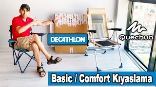 Decathlon Quechua Katlanır Kamp Sandalyesi - Çelik / Alüminyum – Comfort Resimi