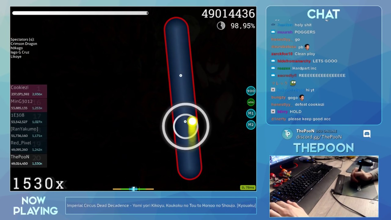 ThePooN | ICDD - Yomi Yori Kikoyu [Kyouaku] | 98.03% 403pp 2532x 16miss #2 | Livestream!