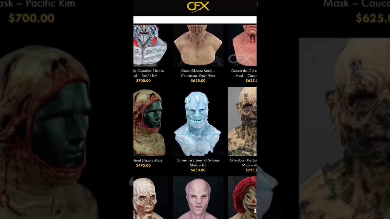 CHOOSE YOUR CHARACTER- Massive stock drop at CFXMasks.com!