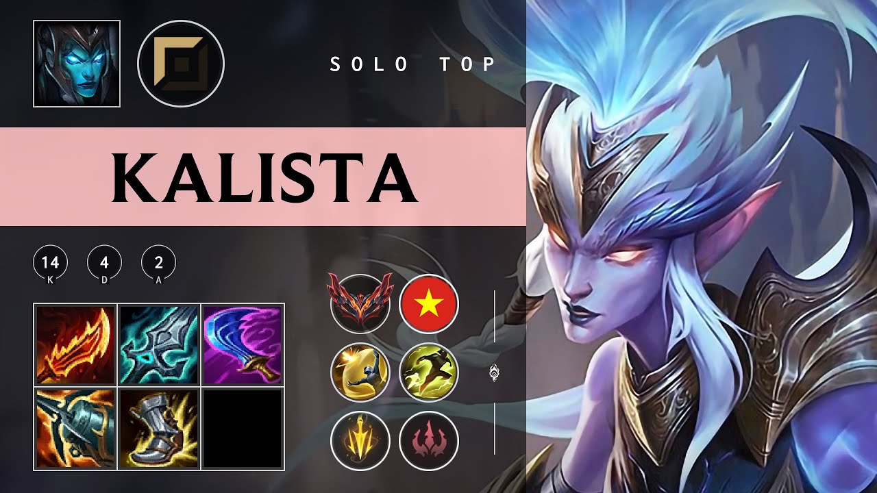 Kalista Top vs Fiora - VN Grandmaster Patch 25.22