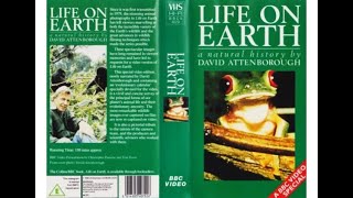 Original Vhs Opening And Closing To Life On Earth Uk Vhs Tape