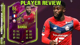 HE IS BROKEN! 😱 86 RULEBREAKERS BAMBA PLAYER REVIEW! FIFA 22 ULTIMATE TEAM