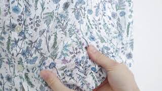 気分が明るくなる、花柄ニットブラウス　ふわふわな着心地です