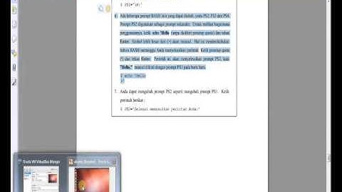 tutorial praktikum 5a BEKERJA DENGAN BASH SHELL