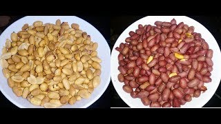 2 EASY METHODS OF ROASTING PEANUTS/GROUNDNUTS AT HOME// How to roast peanuts// Crunchy groundnuts
