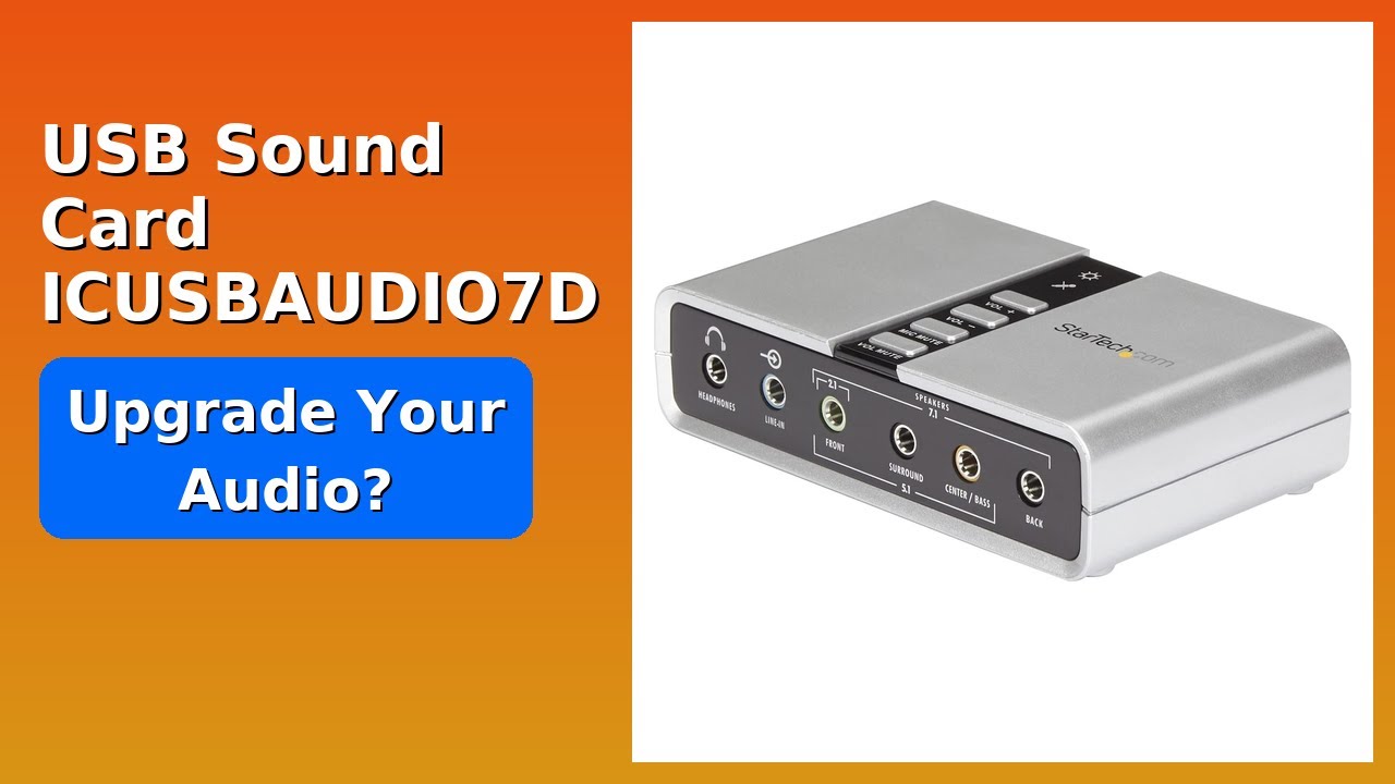 REVIEW (2025): USB Sound Card ICUSBAUDIO7D. Features.