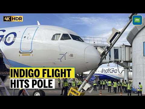 IndiGo Aircraft Strikes Pole While Parking At Srinagar Airport, No Injuries Reported