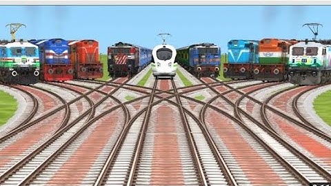 8 TRAIN CROSSING AT BUMPY FORKED RAILROAD VIDEO/relrod tracks train simulator gameplay 2025