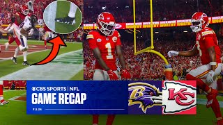Xavier Worthy scores 2 TD, Lamar was THIS close stealing game as Chiefs beat Ravens | Game Recap