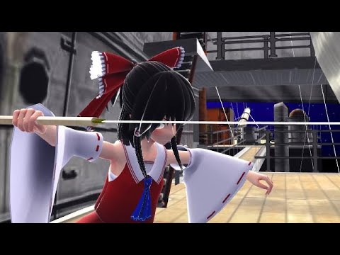 【東方MMD】第Ⅰ章第Ⅹ話（前編）船上のデスゲーム 博麗式剣術継承者・博麗霊夢VS海の怪物 クラーケン【東方英雄伝説】