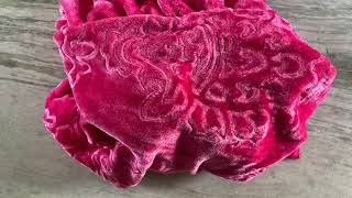 Fancy Walas Presents Floral Embossed Super Soft for Winter || Heavy Double Bed Mink Blanket (Pink)