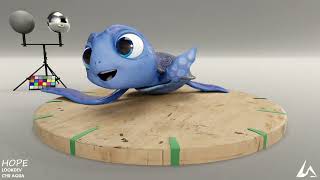 Character Aqua Lookdev Turntable