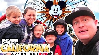 FIRST Time at DISNEY CALIFORNIA ADVENTURE Family of 6 with 4 Kids Under 12!