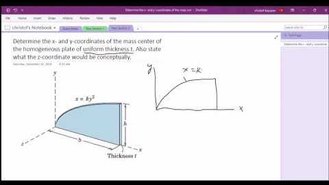 Statics - Centroids of Areas Using Integration #3