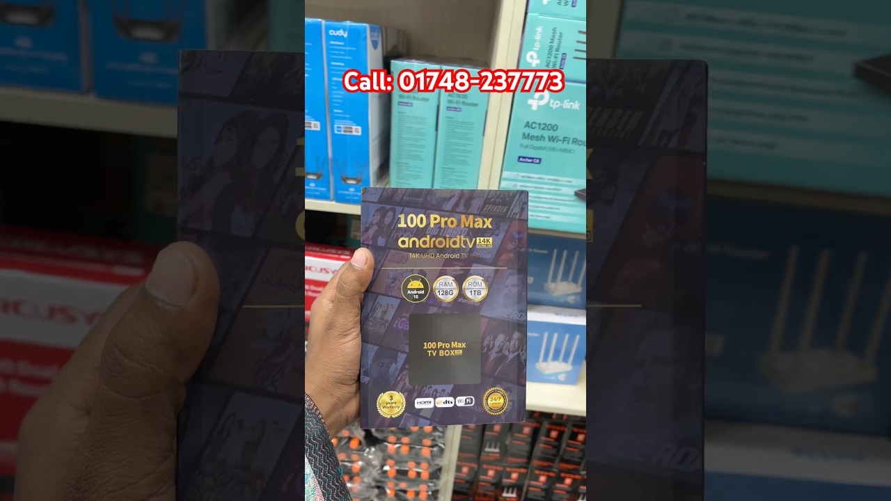 100 PRO MAX VOICE CONTROL SMART ANDROID TV BOX 