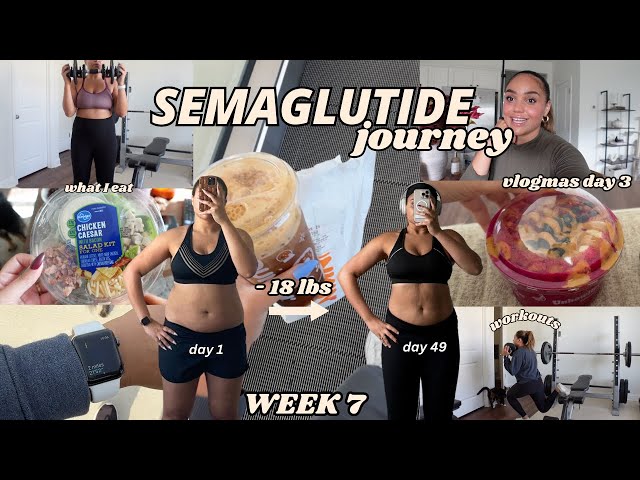 can you do semaglutide twice a week SEMAGLUTIDE JOURNEY *week 7* // Over halfway to my goal weight, grocery  haul, what I eat + workouts!