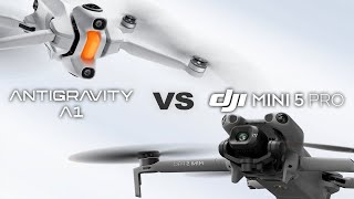 Antigravity A1とDJI Mini5 Proの飛行性能を検証！想像してなかった結果になりました。