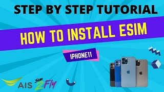 Installing an eSIM.  How to install and set up a SIM2fly
