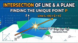 Intersection of a Line and a Plane (Finding the Point of Intersection) | ( lecture 3 ) | Smart Scope