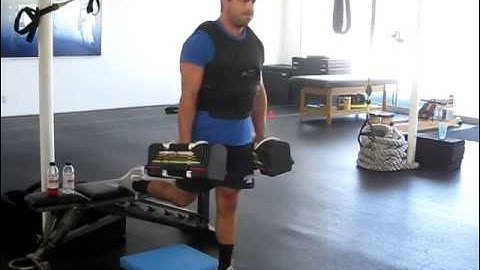 Descending Eccentric Rear Foot Elevated Split Squats