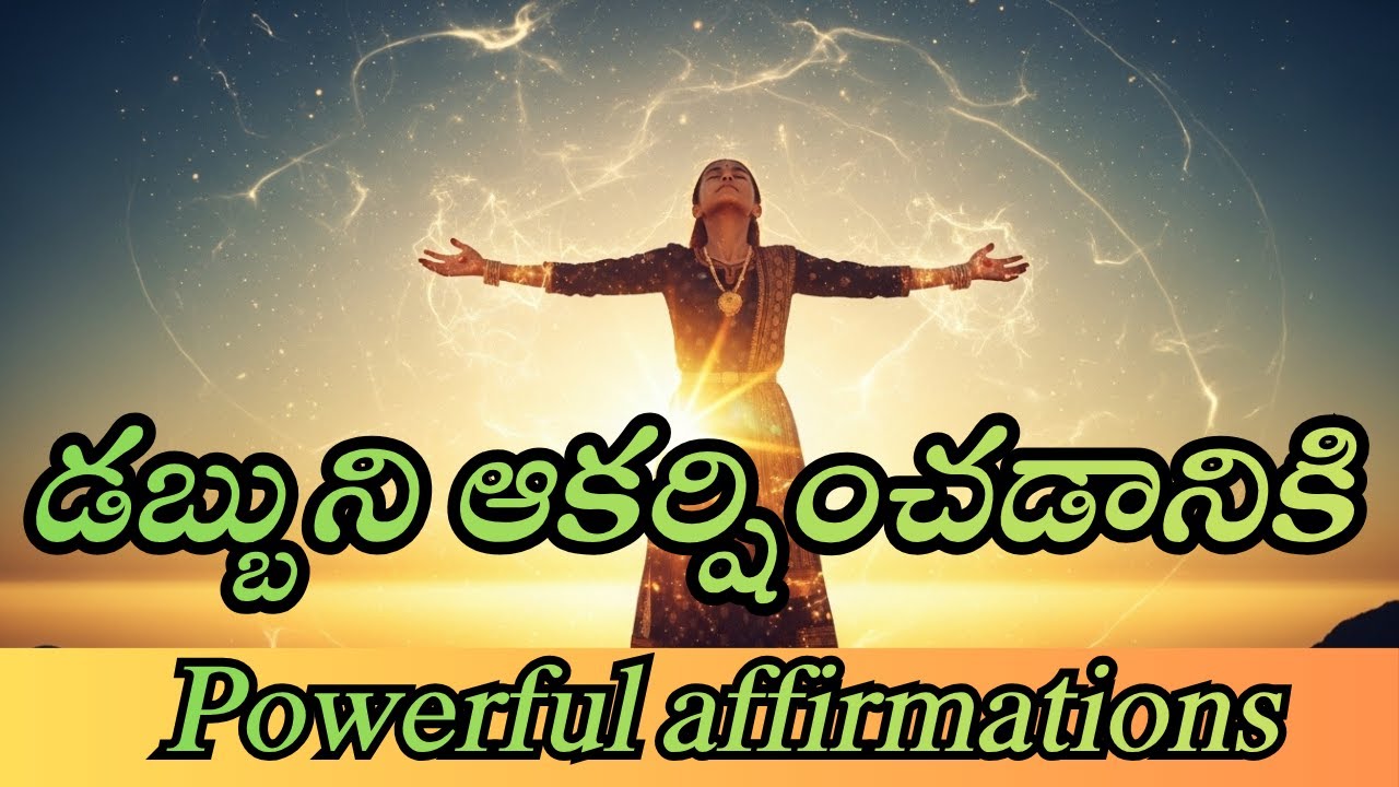 డబ్బు నీ వైపు పరుగెత్తుకుంటూ వస్తుంది! | Powerful Money Attraction Affirmations in Telugu | Manifest