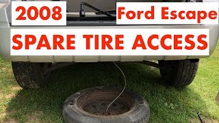 Spare Tire Access  2008 Ford Escape