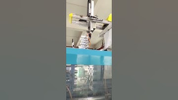 PET preform Injection molding with  manipulator