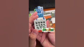 Din Rail Power Distribution Terminal Block with High Current #dinrail #electricalsafety #electrical