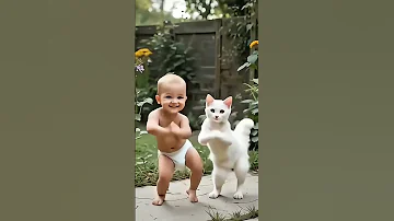 لولو والبيبي يرقصون بمرح Shorts عالم لولو قطة أطفال قصص أطفال كتكوت قصة FunnyCat Baby 