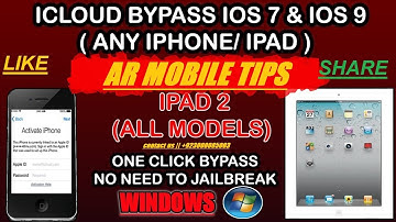 icloud bypass without jailbreak ipad2 and iphon4 by AR MOBILE TIPS.