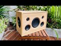 DIY 2.1 Bluetooth Speaker with finger joint