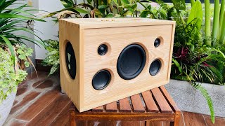 DIY 2.1 Bluetooth Speaker with finger joint