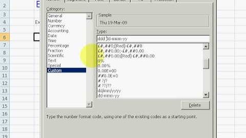 ExcelExperts.com - Excel Tips Date formatting Show the day of the week