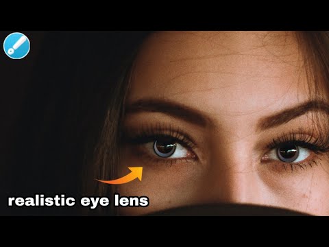 Realistic eye lens editing on Android look like Photoshop | infinitive