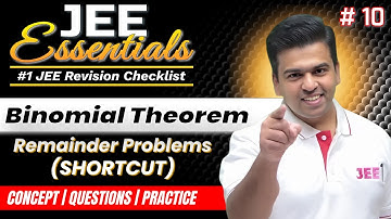 JEE Essentials: Binomial Theorem - Remainder Theorem  SHORTCUT | Revision Checklist #jee2025